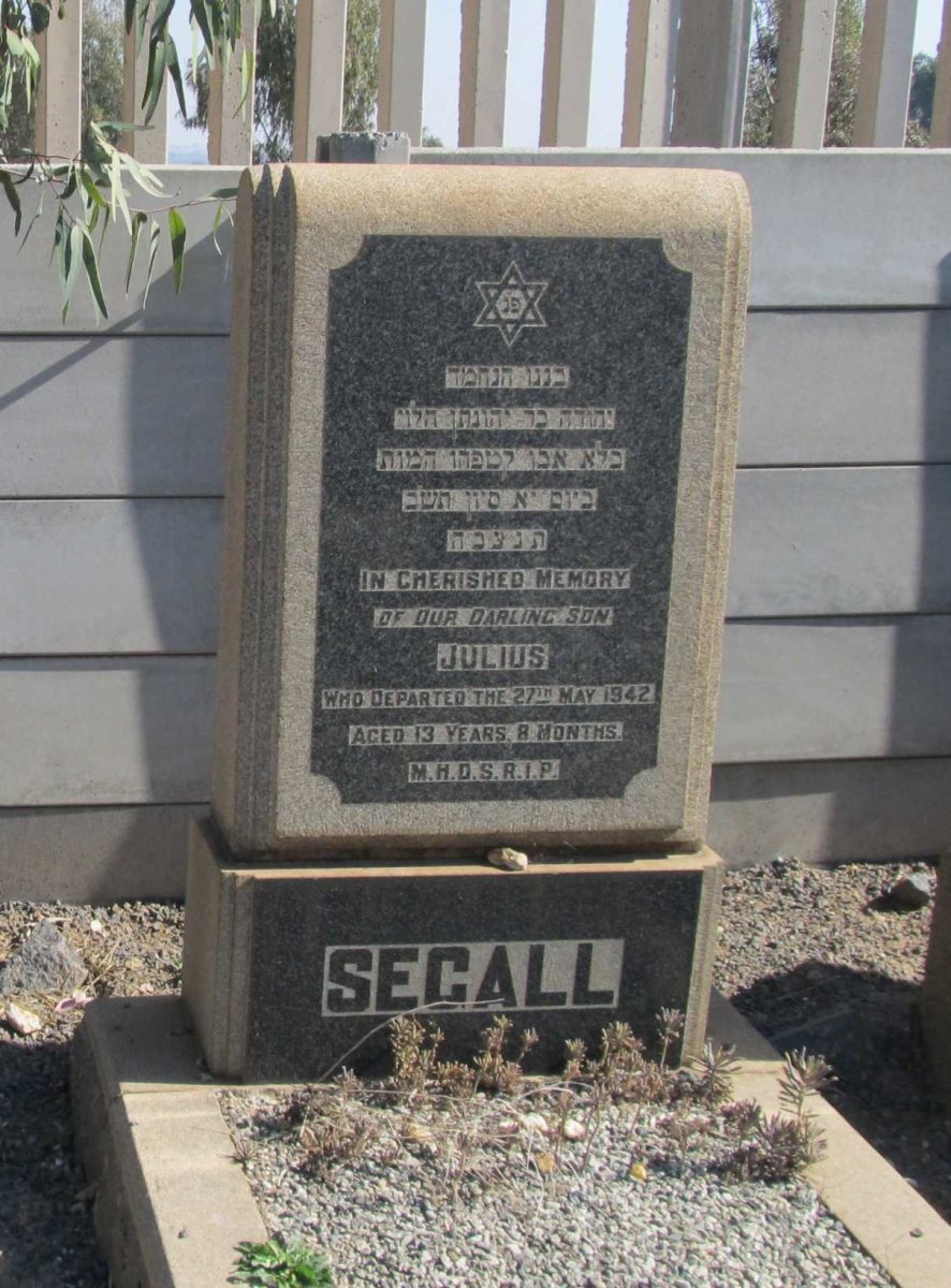 SEGALL Julius -1942
