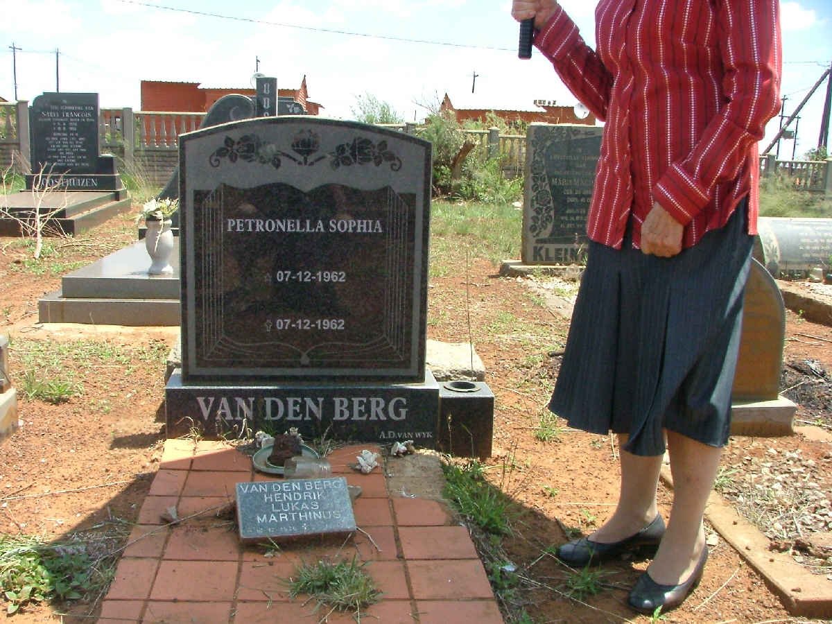 BERG Petronella Sophia, van den 1962-1962 :: VAN DEN BERG Hendrik Lukas Marthinus