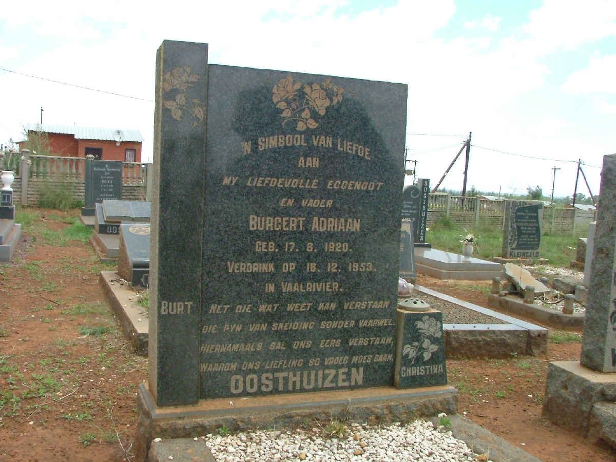 OOSTHUIZEN Burgert Adriaan 1920-1953