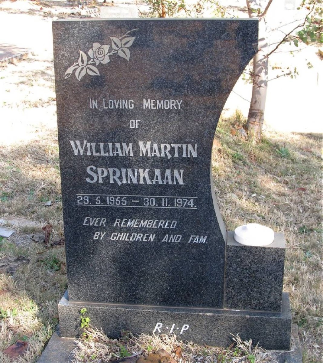 SPRINKAAN William Martin 1955-1974