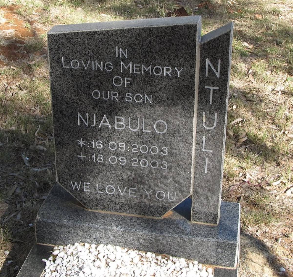 NTULI Njabulo 2003-2003