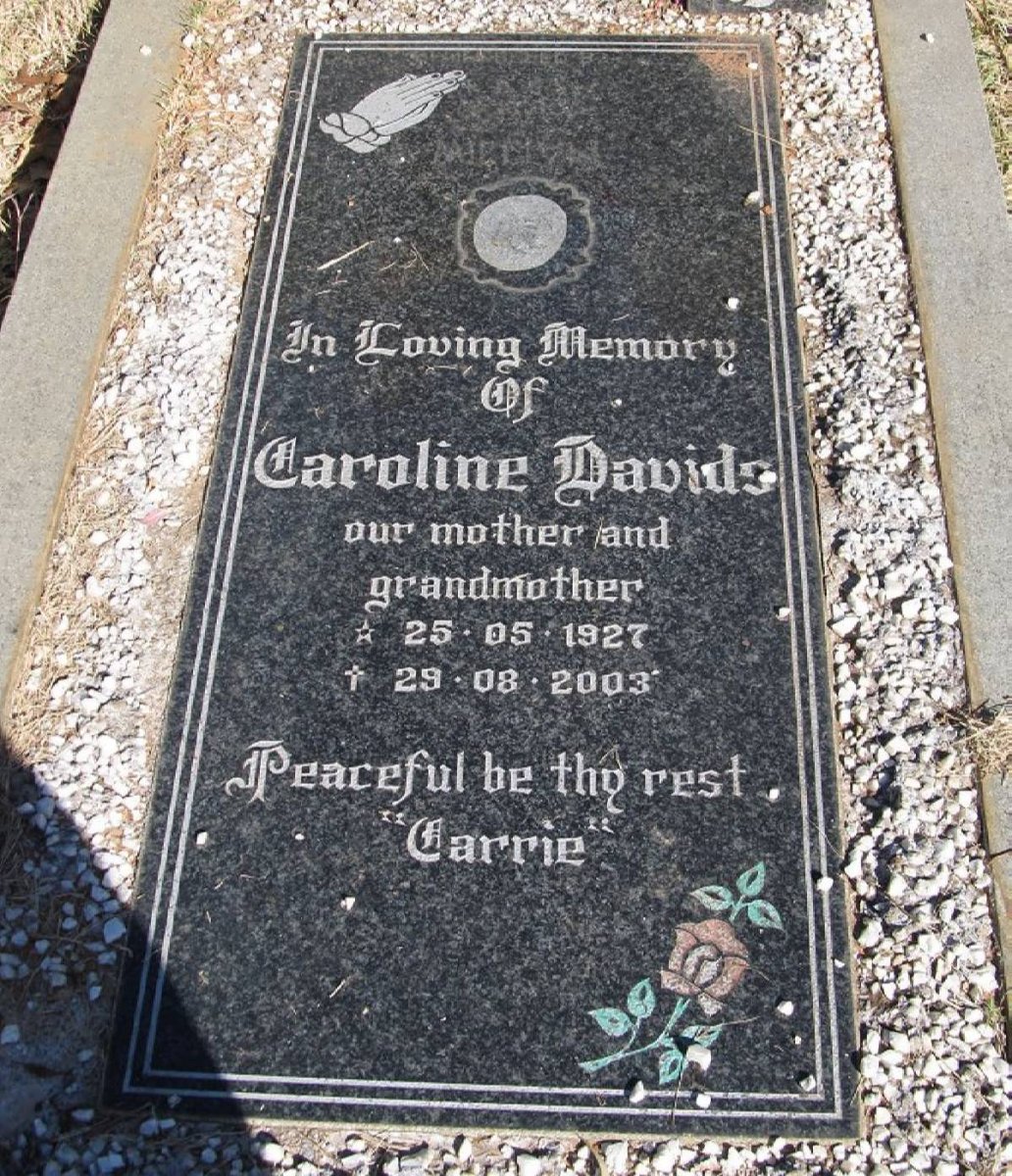 DAVIDS Caroline 1927-2003