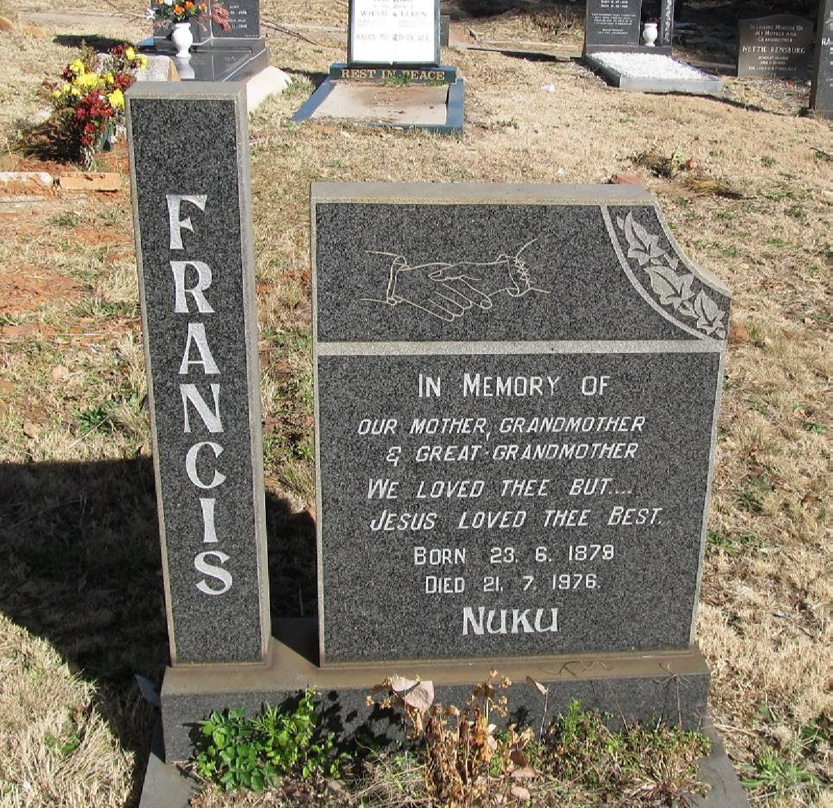FRANCIS Nuku 1879-1976