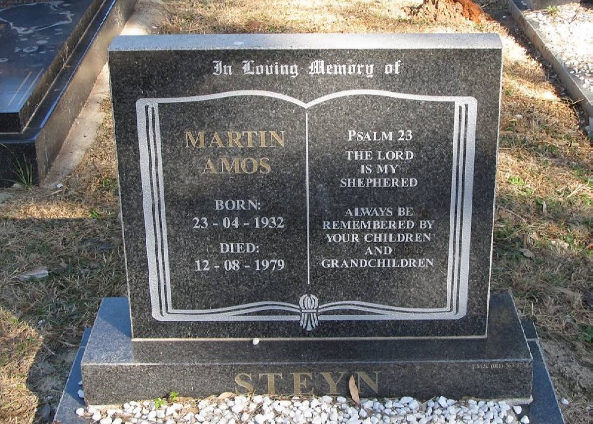 STEYN Martin Amos 1932-1979
