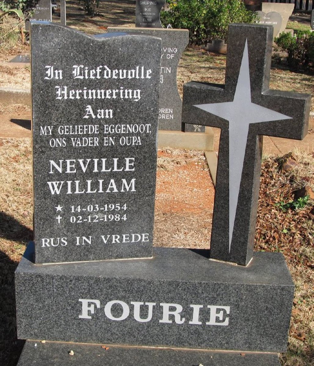 FOURIE Neville Wiliam 1954-1984