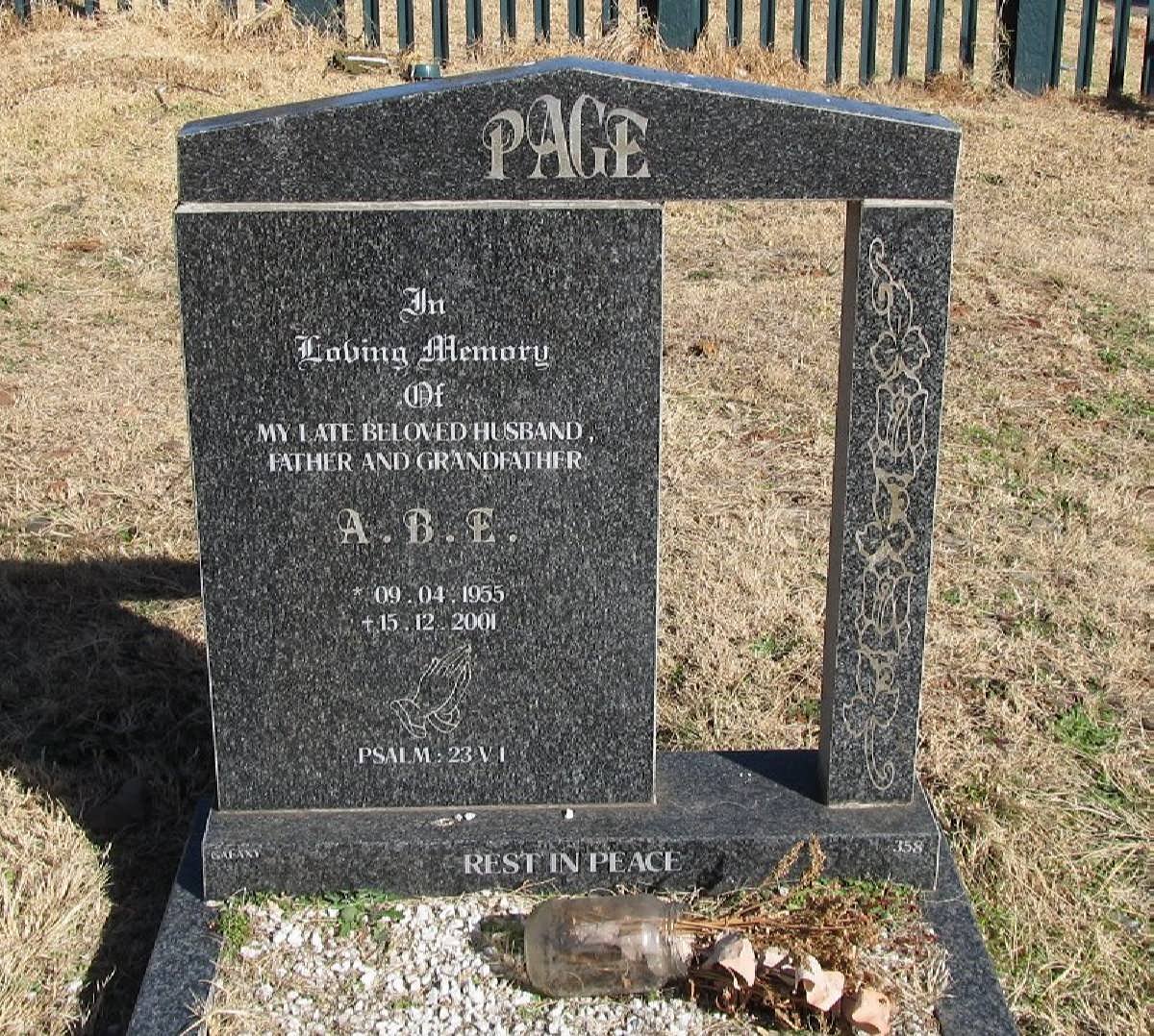 PAGE A.B.E. 1955-2001