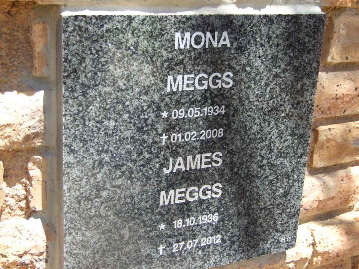 MEGGS James 1936-2012 &amp; Mona 1934-2008