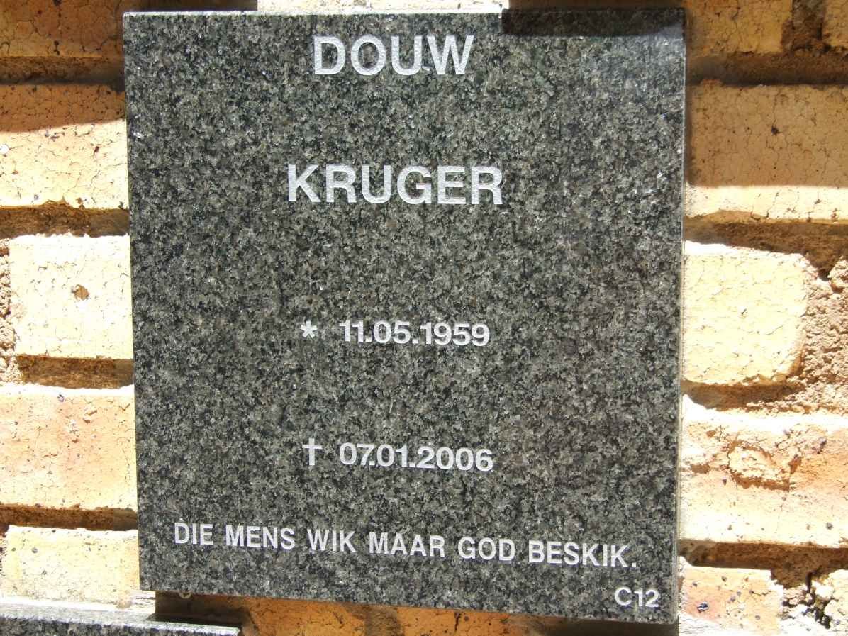 KRUGER Douw 1959-2006