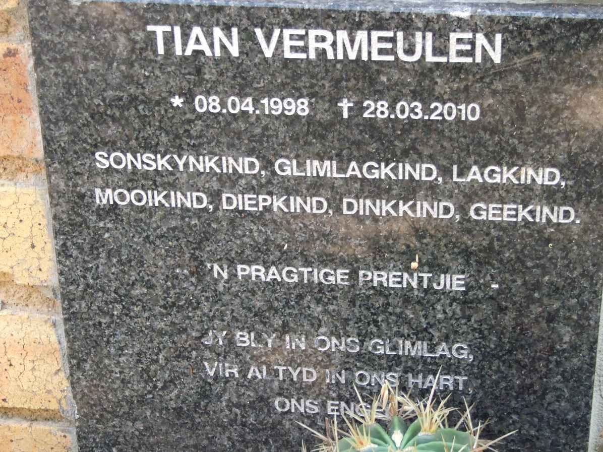 VERMEULEN Tian 1998-2010