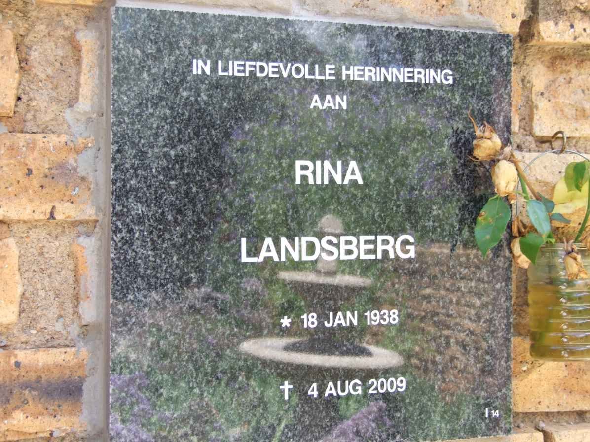 LANDSBERG Rina 1938-2009