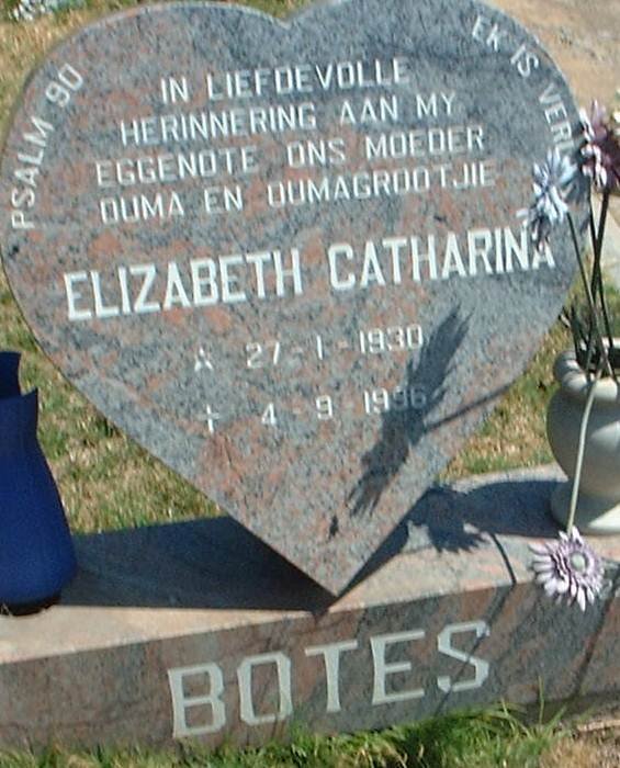 BOTES Elizabeth Catharina 1930-1996