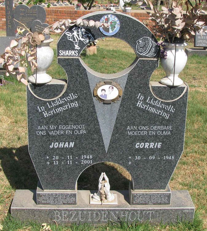 BEZUIDENHOUT Johan 1948-2001 &amp; Corrie 1948-