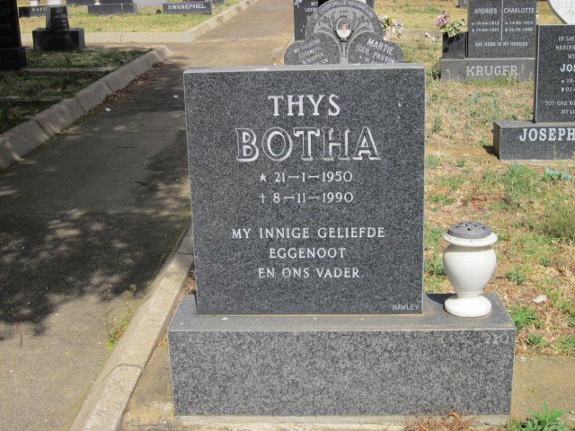 BOTHA Thys 1950-1990