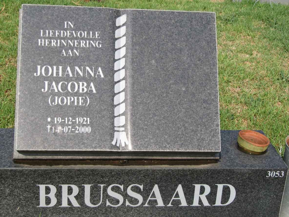 BRUSSAARD Johanna Jacoba 1921-2000