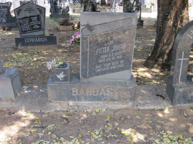 BARBAS Pieter Johan 1945-1991