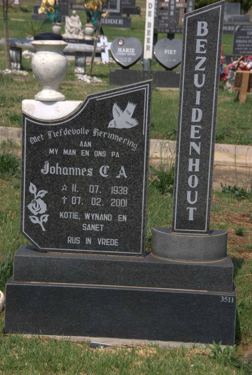 BEZUIDENHOUT Johannes C.A. 1938-2001