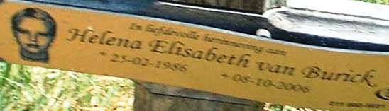 BURICK Helena Elisabeth, van 1956-2006