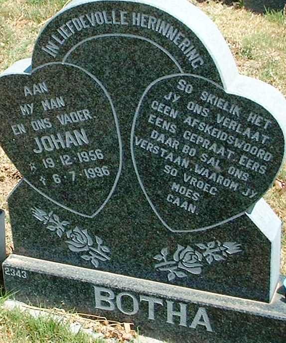 BOTHA Johan 1956-1996