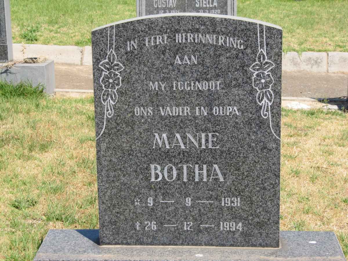 BOTHA Manie 1931-1994