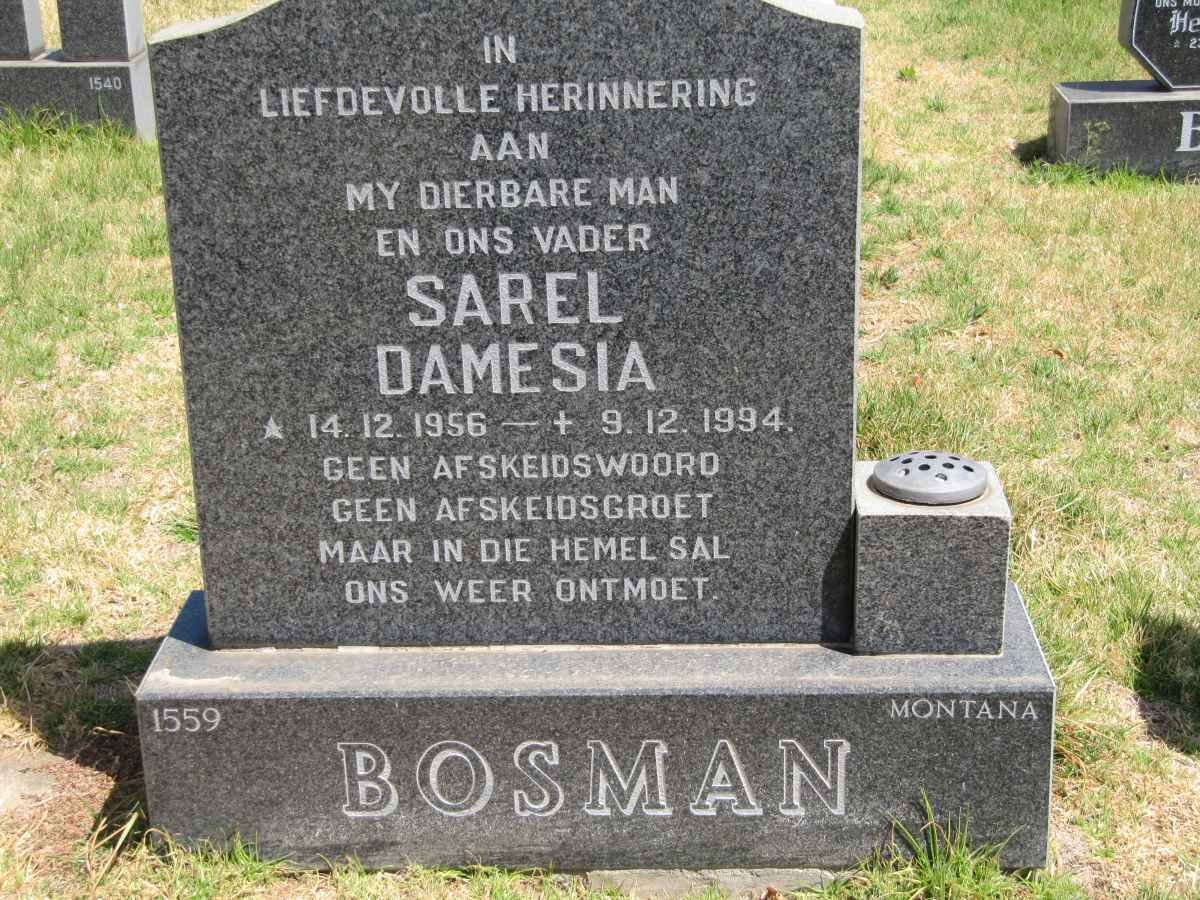 BOSMAN Sarel Damesia 1956-1994