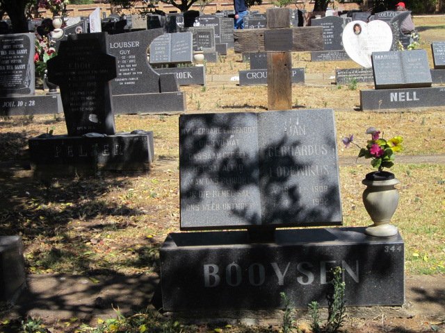 BOOYSEN Jan Gerhardus Lodewikus 1908-1992