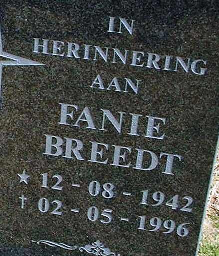 BREEDT Fanie 1942-1996