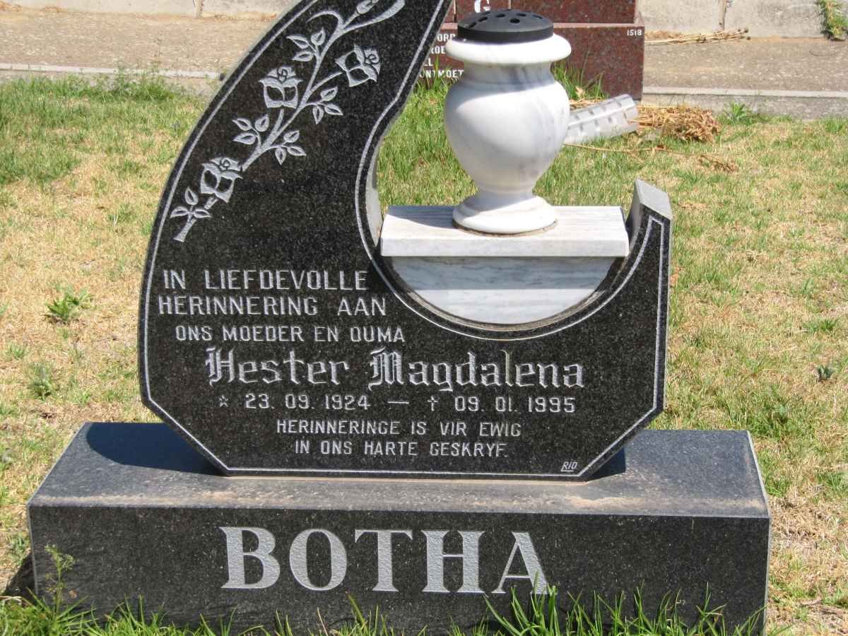 BOTHA Hester Magdalena 1924-1995
