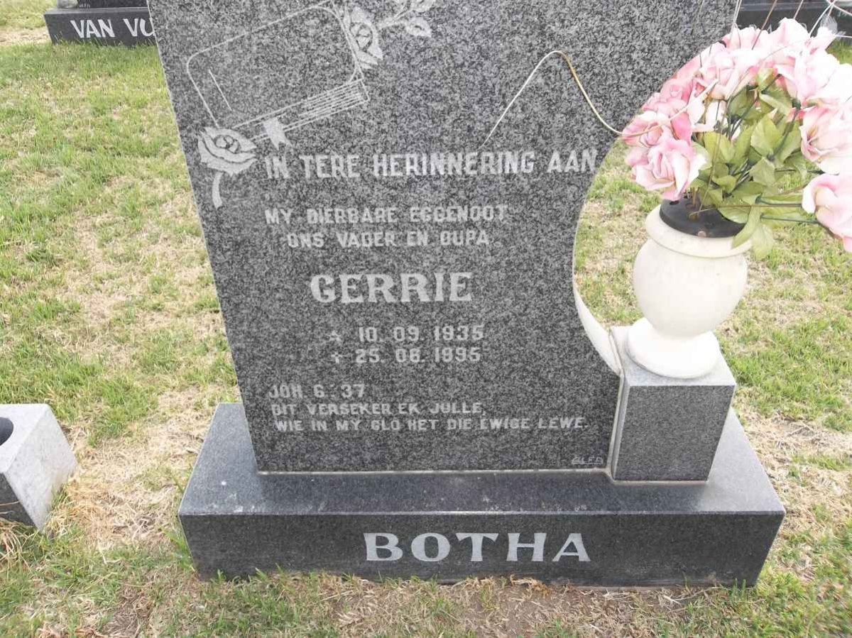 BOTHA Gerrie 1935-1995