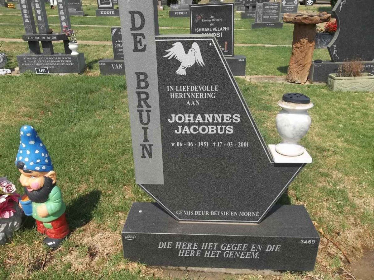 BRUIN Johannes Jacobus, de 1951-2001