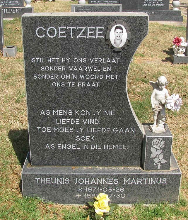 COETZEE Theunis Johannes Martinus 1971-1997