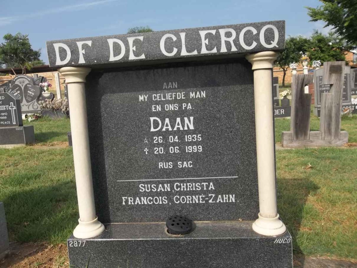 CLERCQ D.F., de 1935-1999