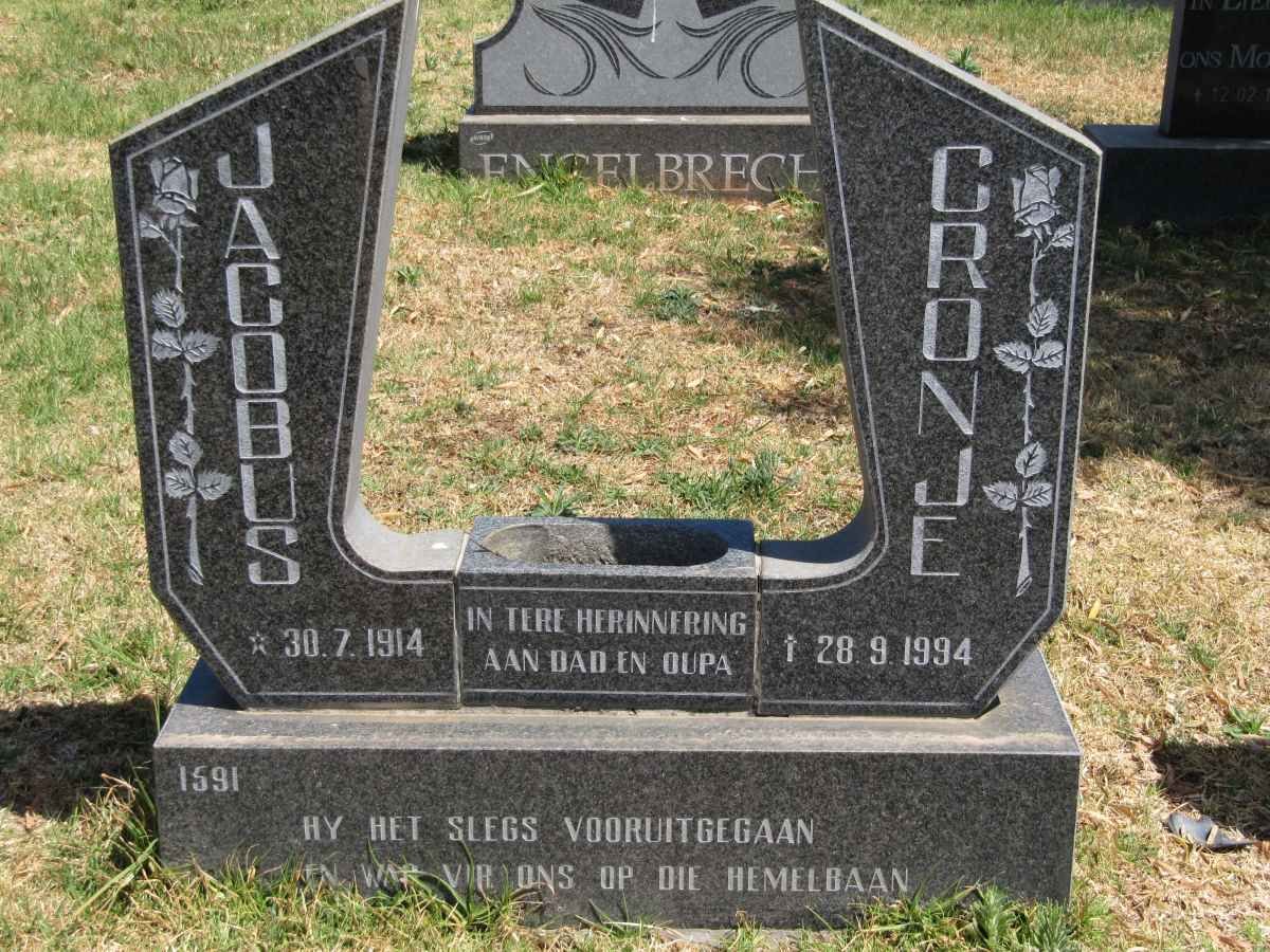 CRONJE Jacobus 1914-1994