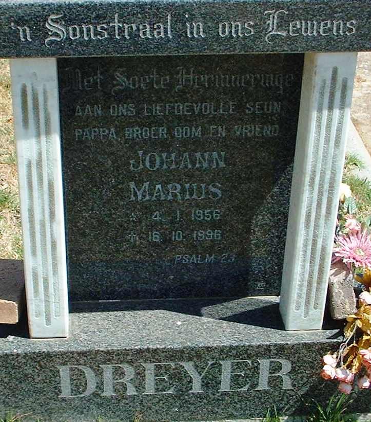 DREYER Johann Marius 1956-1996