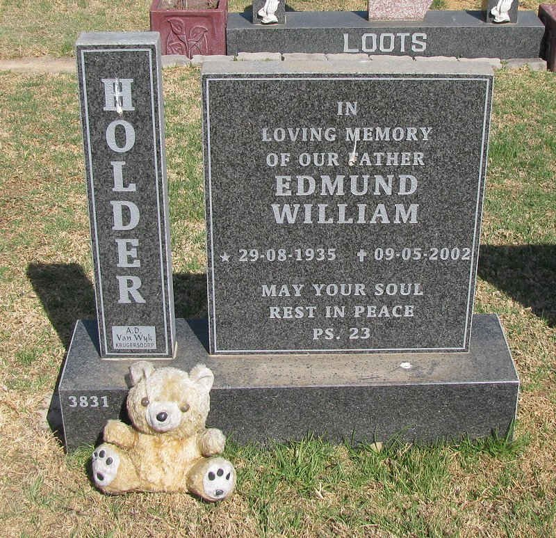HOLDER Edmund William 1935-2002