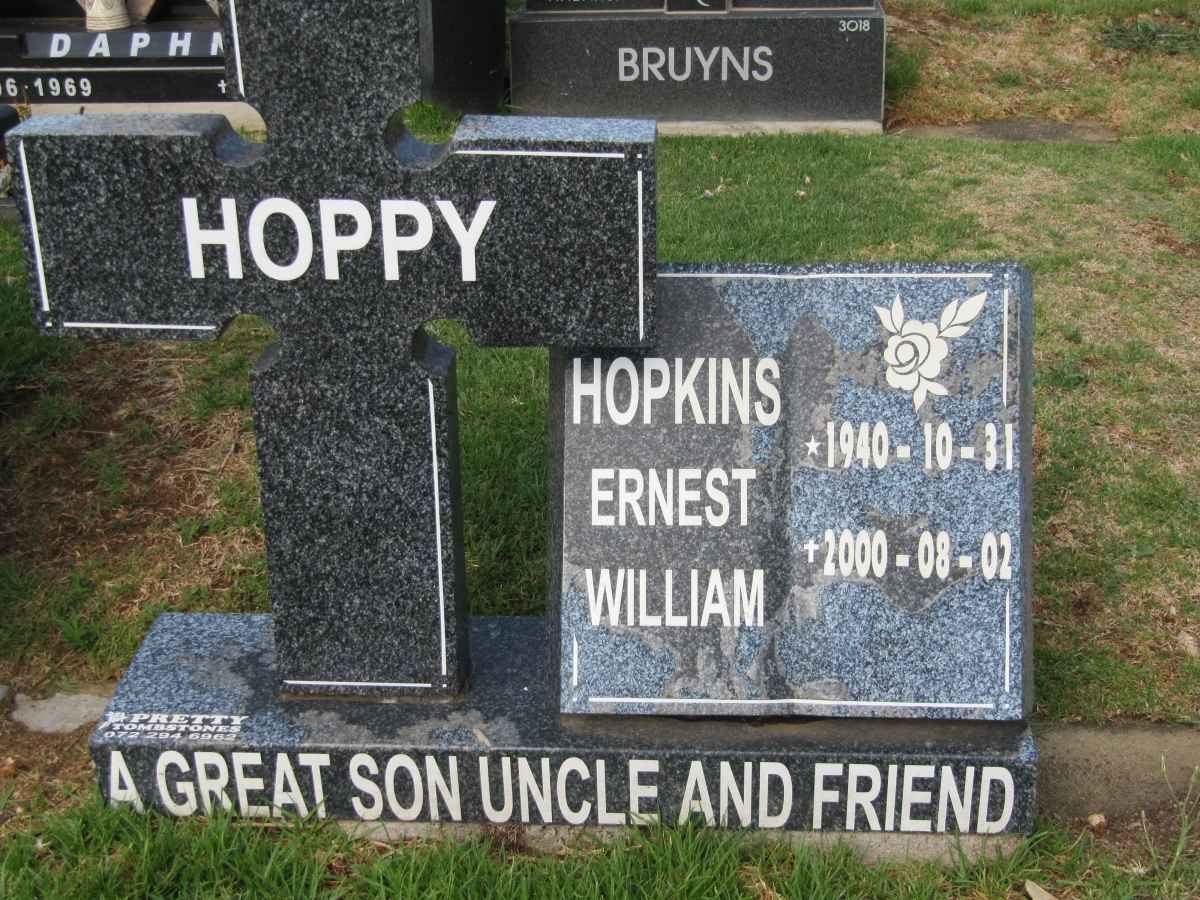HOPKINS Ernest William 1940-2000