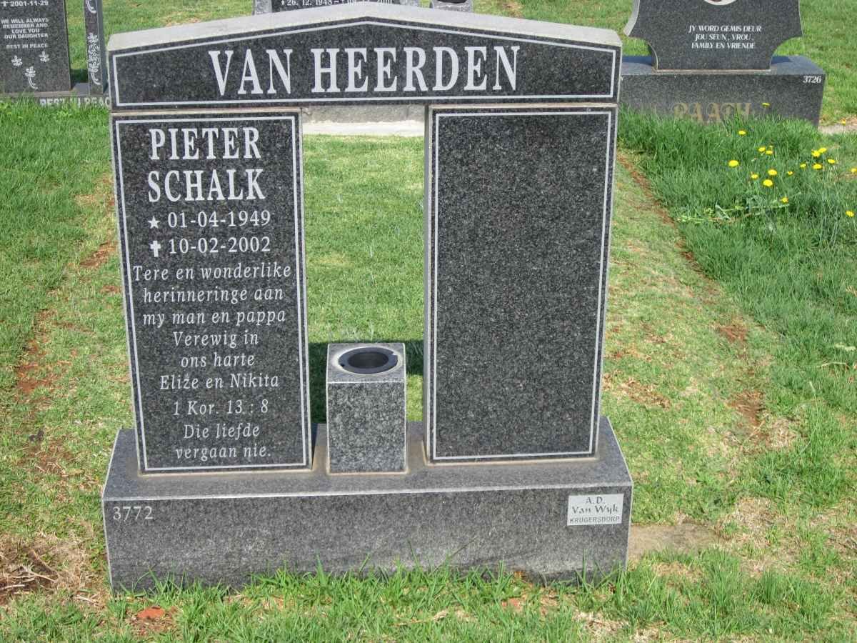 HEERDEN Pieter Schalk, van 1949-2002