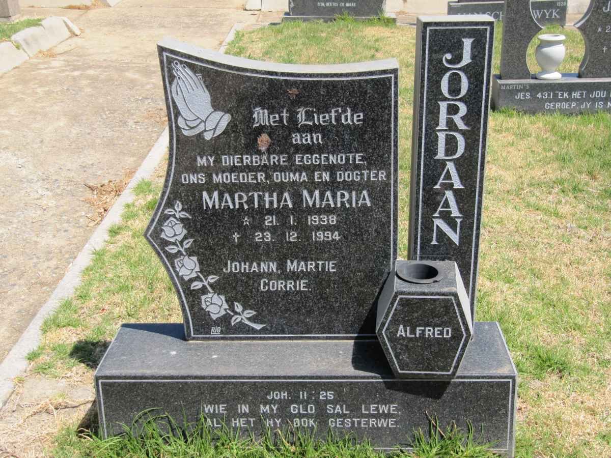 JORDAAN Martha Maria 1938-1994