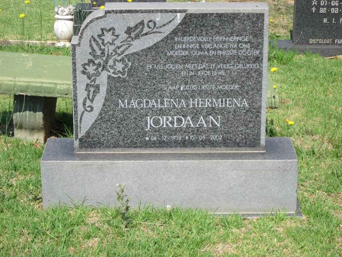 JORDAAN Magdalena Hermiena 1936-2002