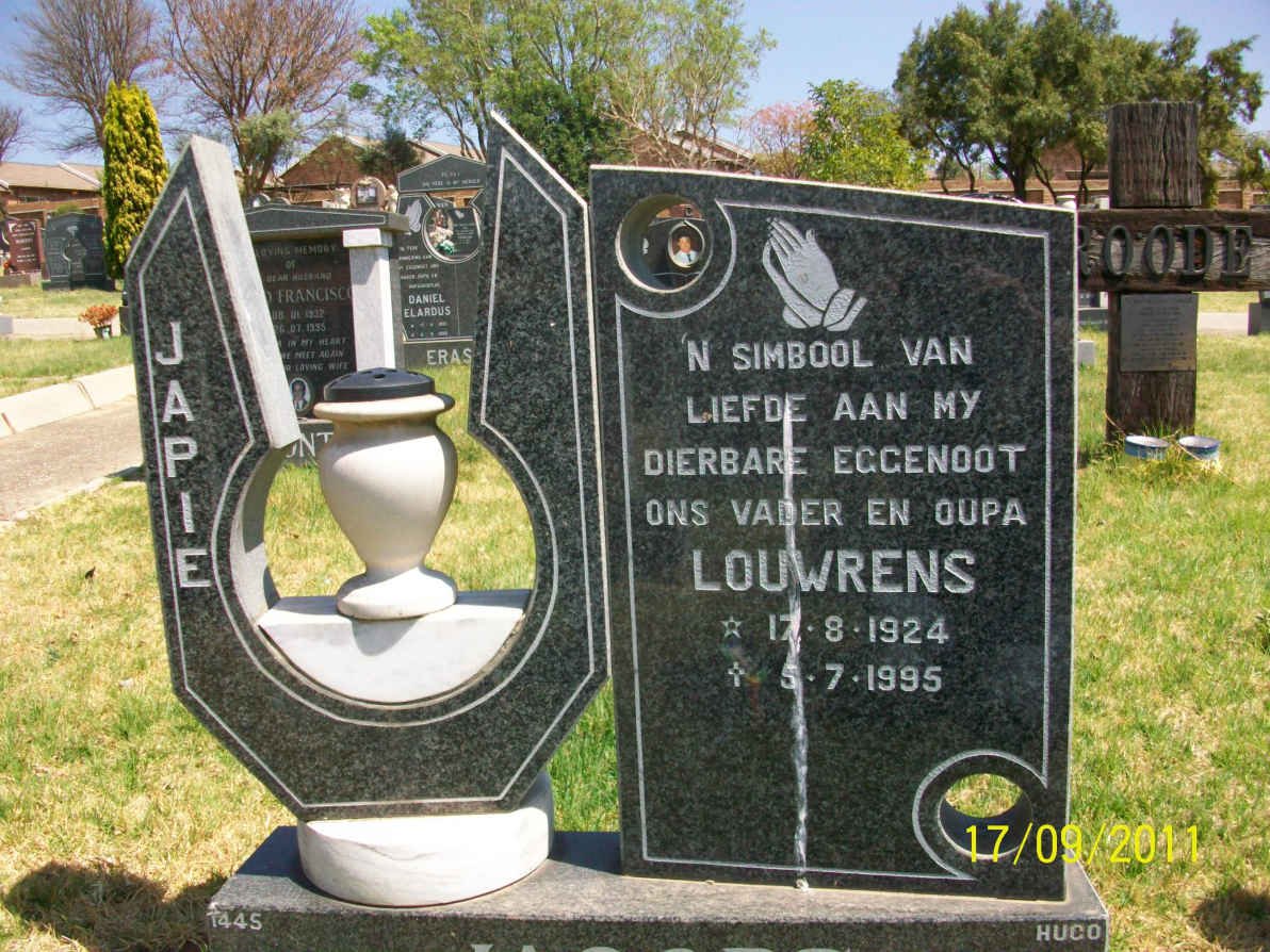 JACOBS Louwrens 1924-1995