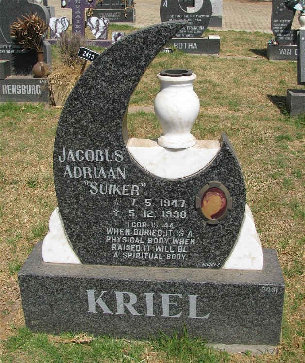 KRIEL Jacobus Adriaan 1947-1998