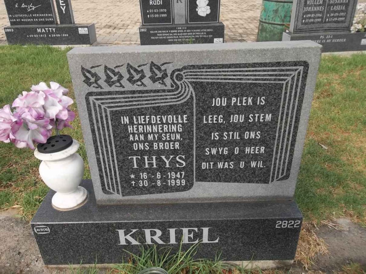 KRIEL Thys 1947-1999