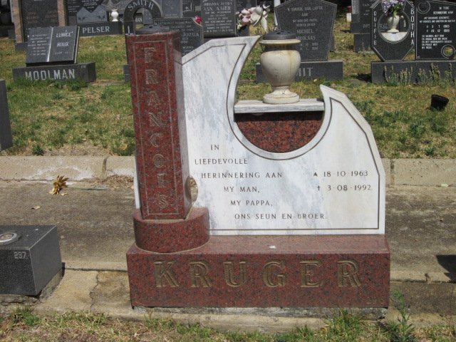 KRUGER Francois 1963-1992