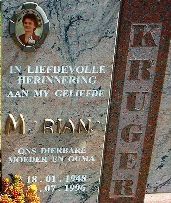 KRUGER Mariana 1948-1996