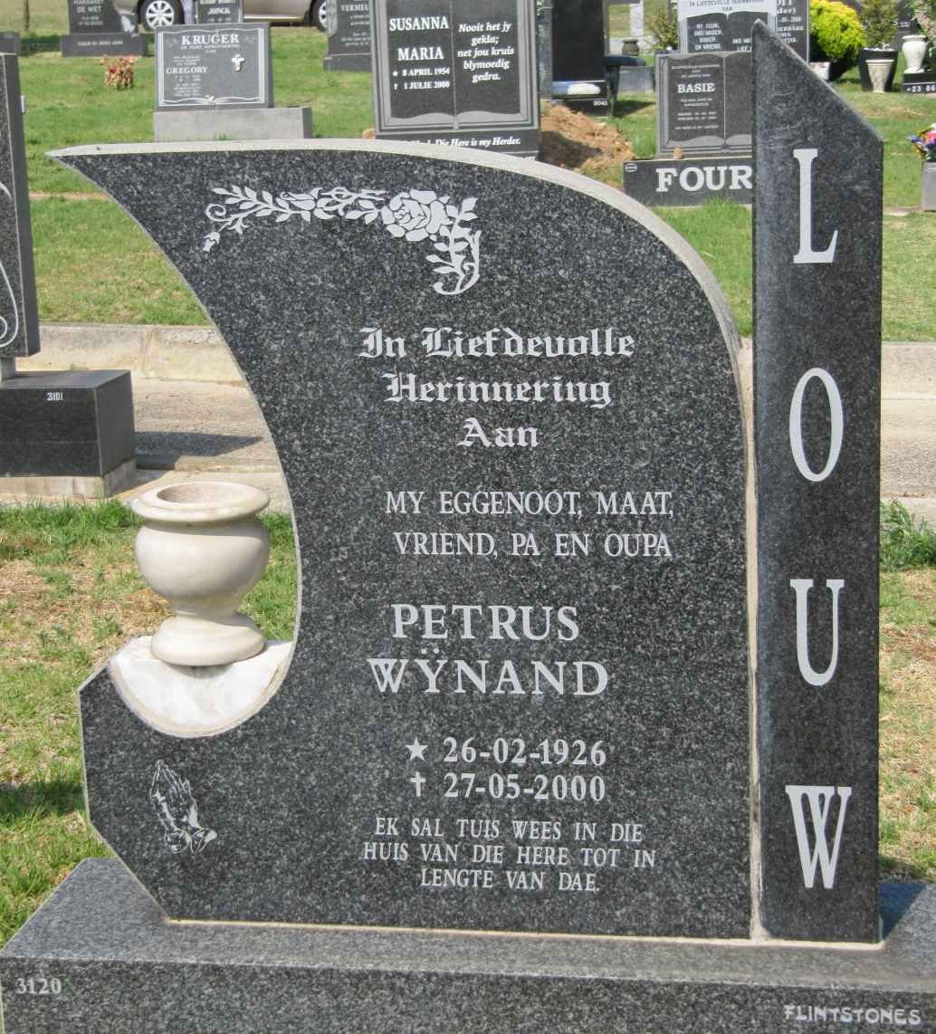 LOUW Petrus Wÿnand 1926-2000
