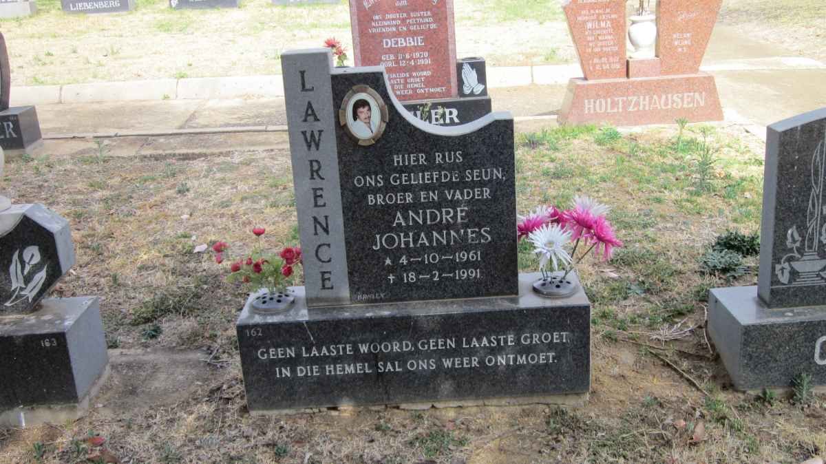 LAWRENCE André Johannes 1961-1991