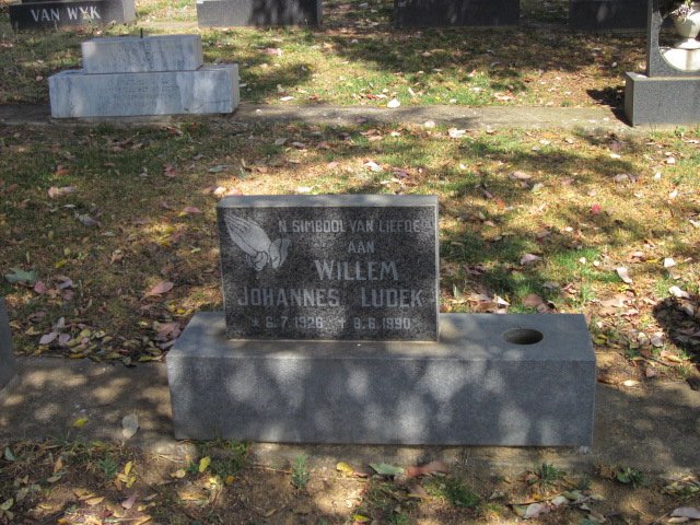 LUDEK Willem Johannes 1926-1990