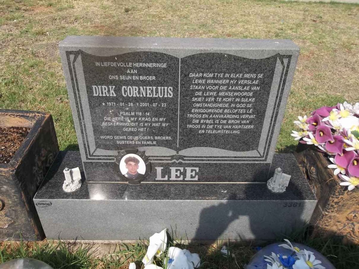 LEE Dirk Corneluis 1971-2001