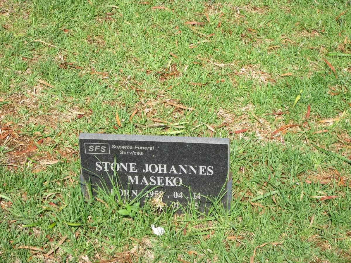 MASEKO Stone Johannes 1959-?