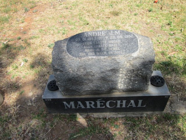 MARÉCHAL André J.M. 1947-1992