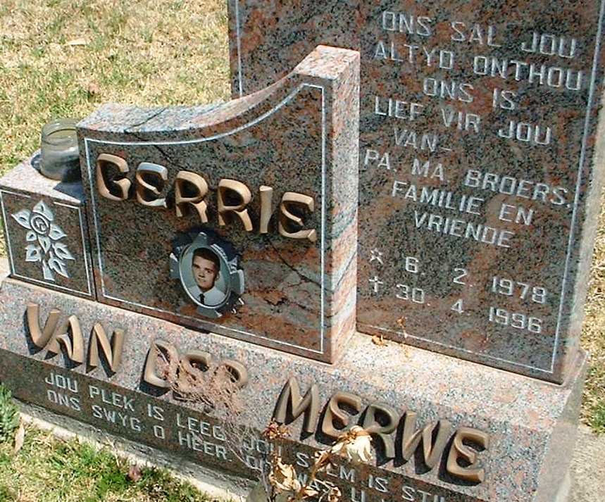 MERWE Gerrie, van der 1978-1996